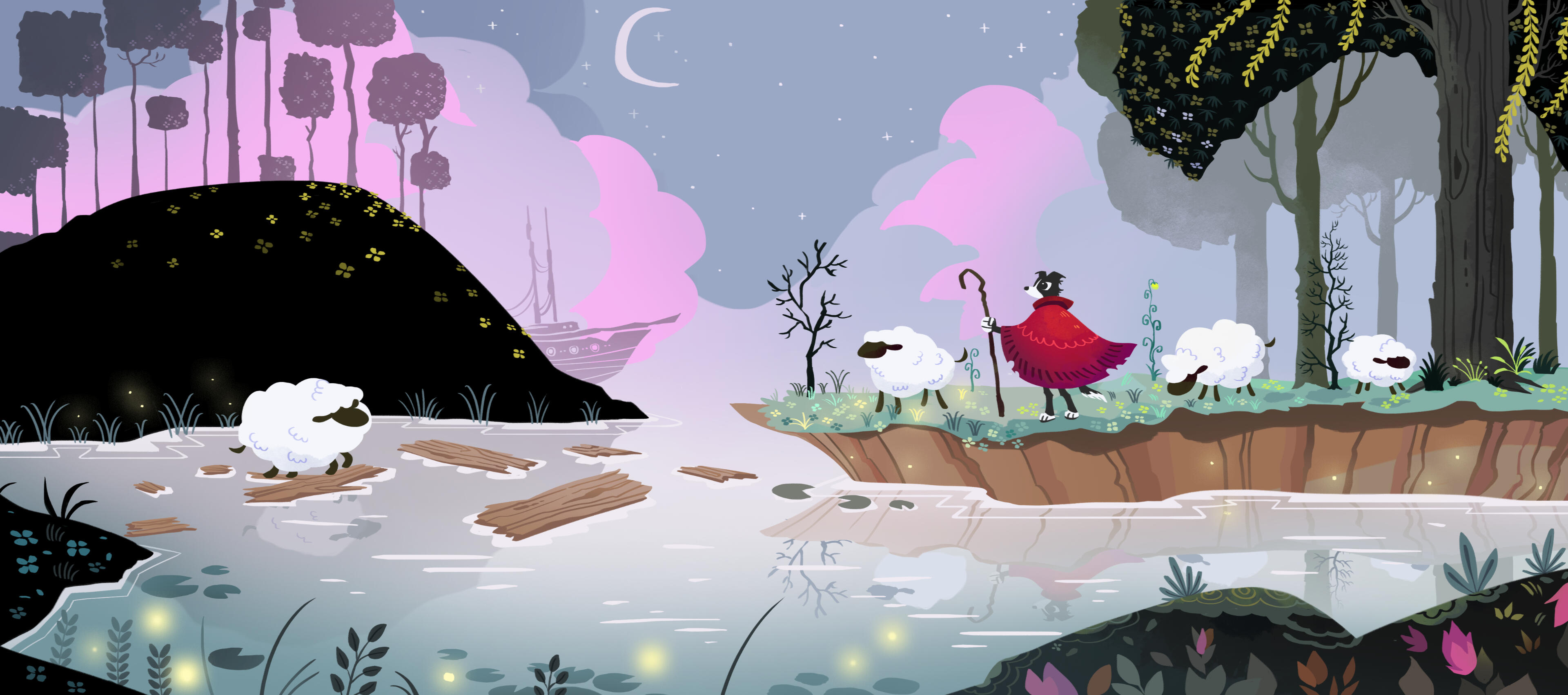 Concept - with fireflies