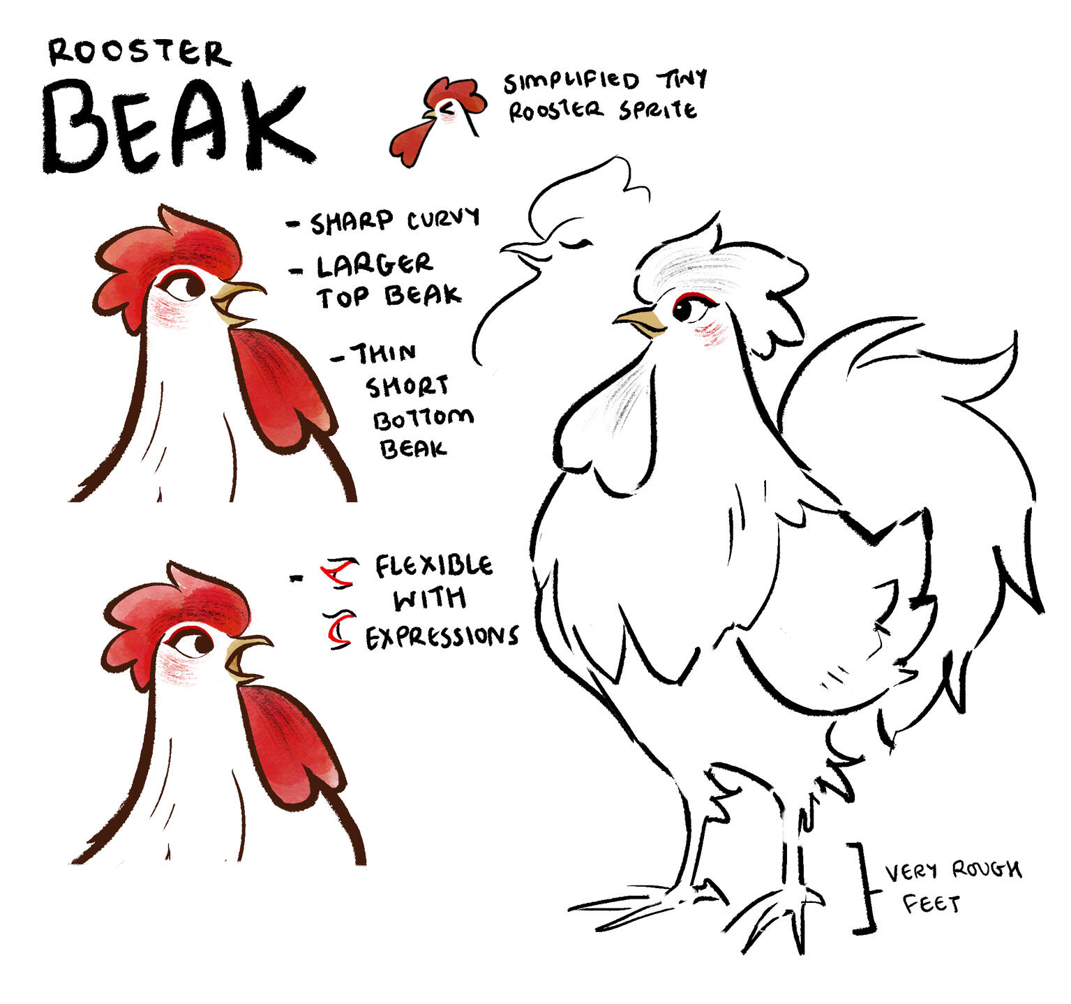 Rooster Beak Guide