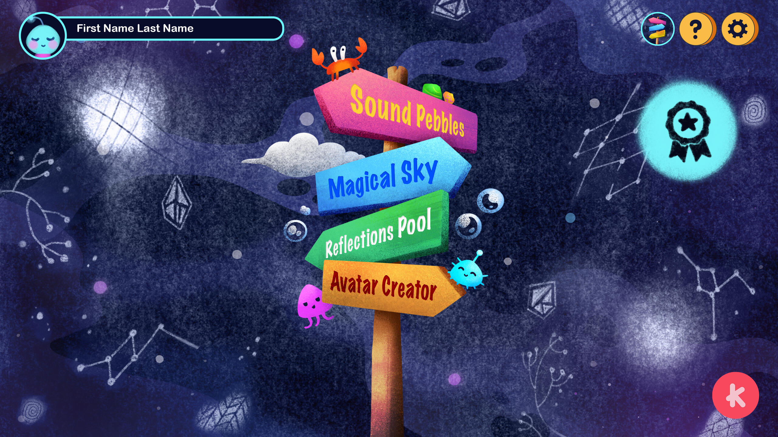 Game Selector Screen